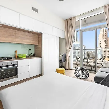 A Living Luxury Studio - Studio One Dubai Marina Exterior photo